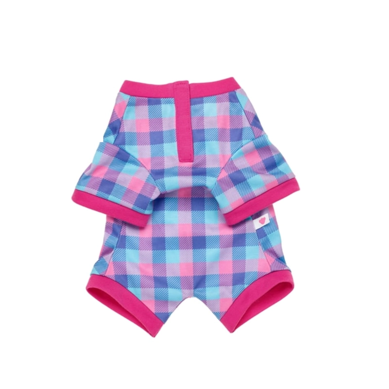 PIJAMA ESCOCE S ROSADO BUILD A BEAR CLASICO PARA PELUCHE - 1