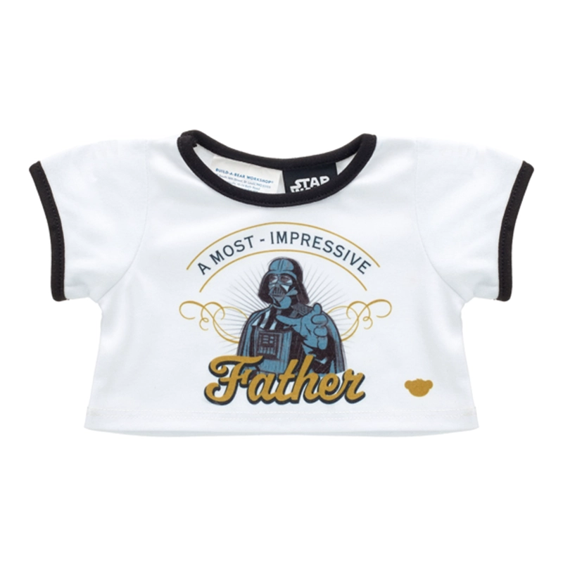 POLERA BLANCA BUILD A BEAR DARTH VADER STAR WARS - 1