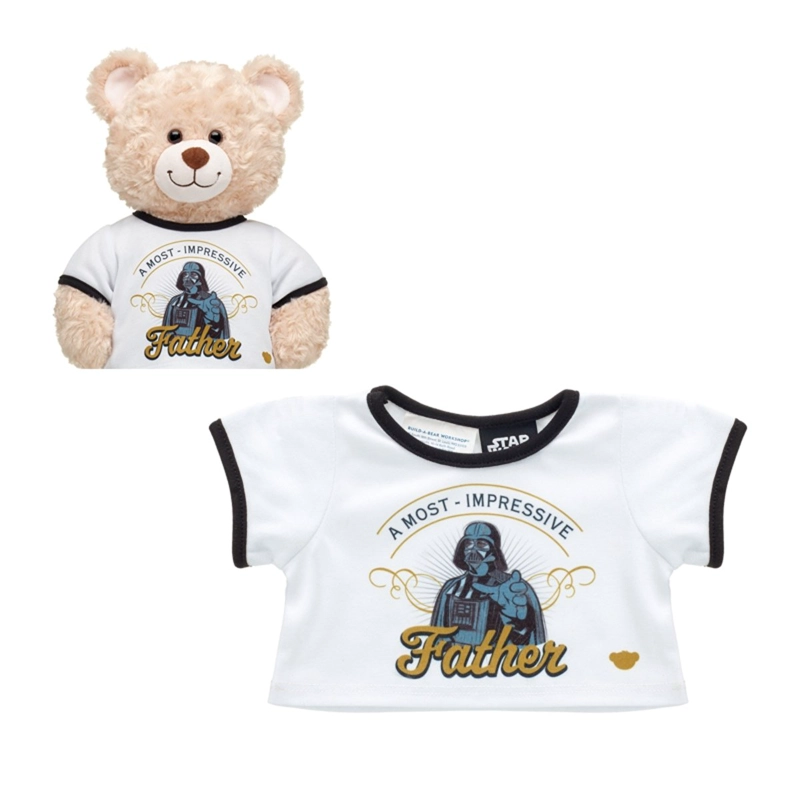 POLERA BLANCA BUILD A BEAR DARTH VADER STAR WARS - 3