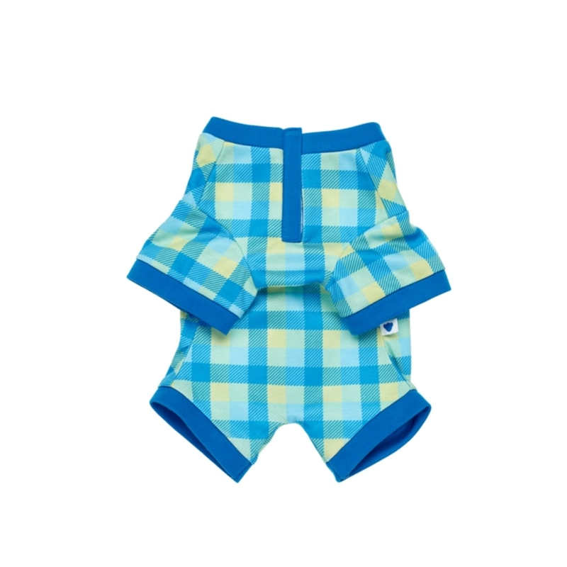 PIJAMA ESCOCE S AZUL BUILD A BEAR CLASICO PARA PELUCHE - 1