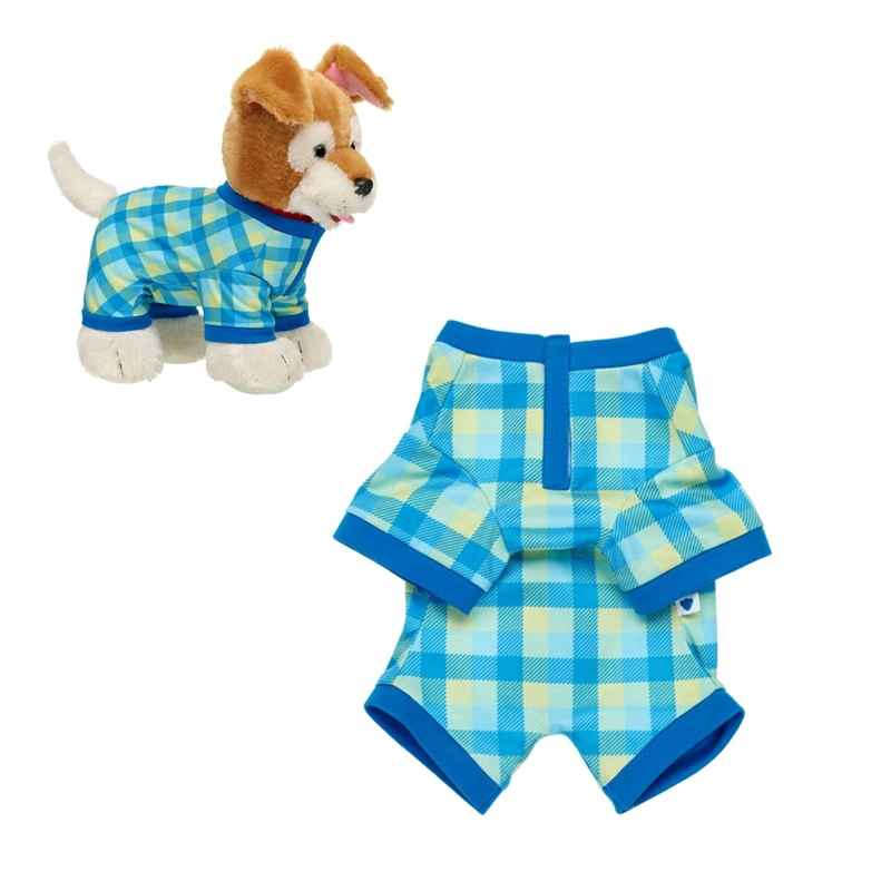 PIJAMA ESCOCE S AZUL BUILD A BEAR CLASICO PARA PELUCHE - 2