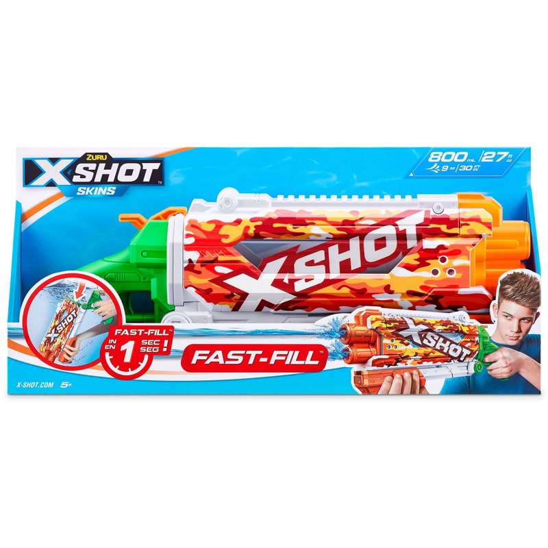 LANZADOR DE AGUA X SHOT 800 ML SISTEMA FAST FILL - SUN CAMO - 6