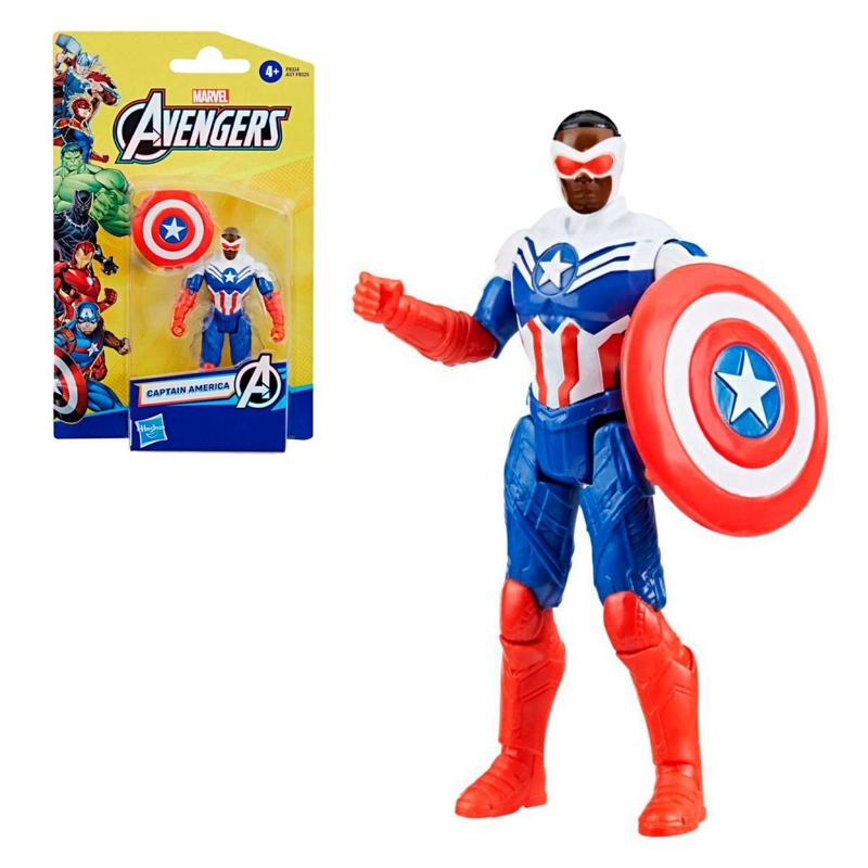 FIGURA AVENGERS MULTICOLOR 10 CM CAPITAN AMÉRICA - 1