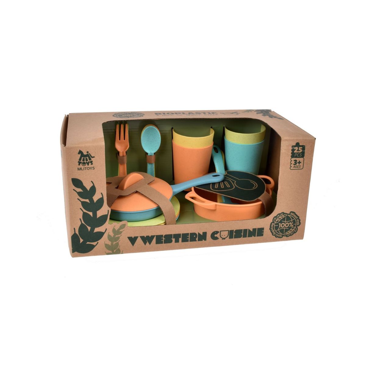 PLAYSET ANSALDO MULTICOLOR COCINA 25 PIEZAS MATERIAL RECICLABLE - 3