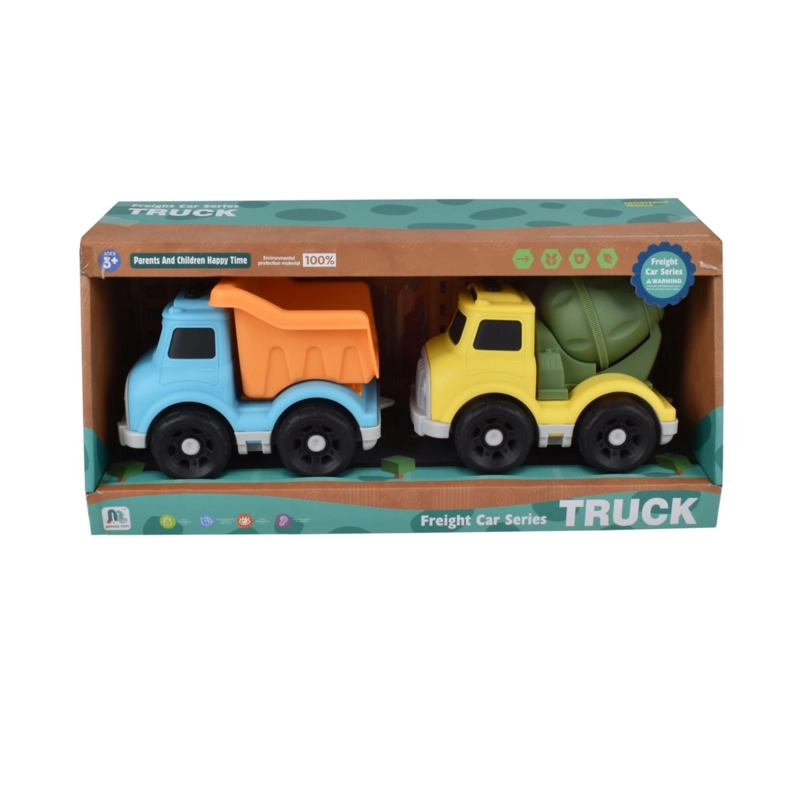 SET DE 2 CAMIONES DE CONSTRUCCION MATERIAL RECICLADO - 4