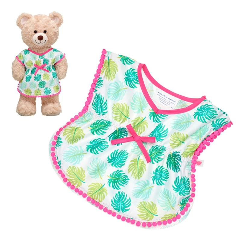 SALIDA DE BAÑO BUILD A BEAR HOJAS PALMERAS PARA PELUCHES - 2