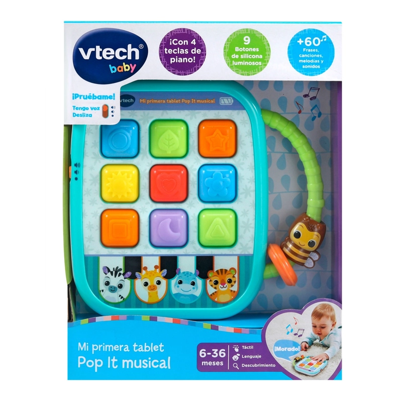 TABLET MUSICAL VTECH PARA BEBE  CON LUCES Y SONIDOS - 2