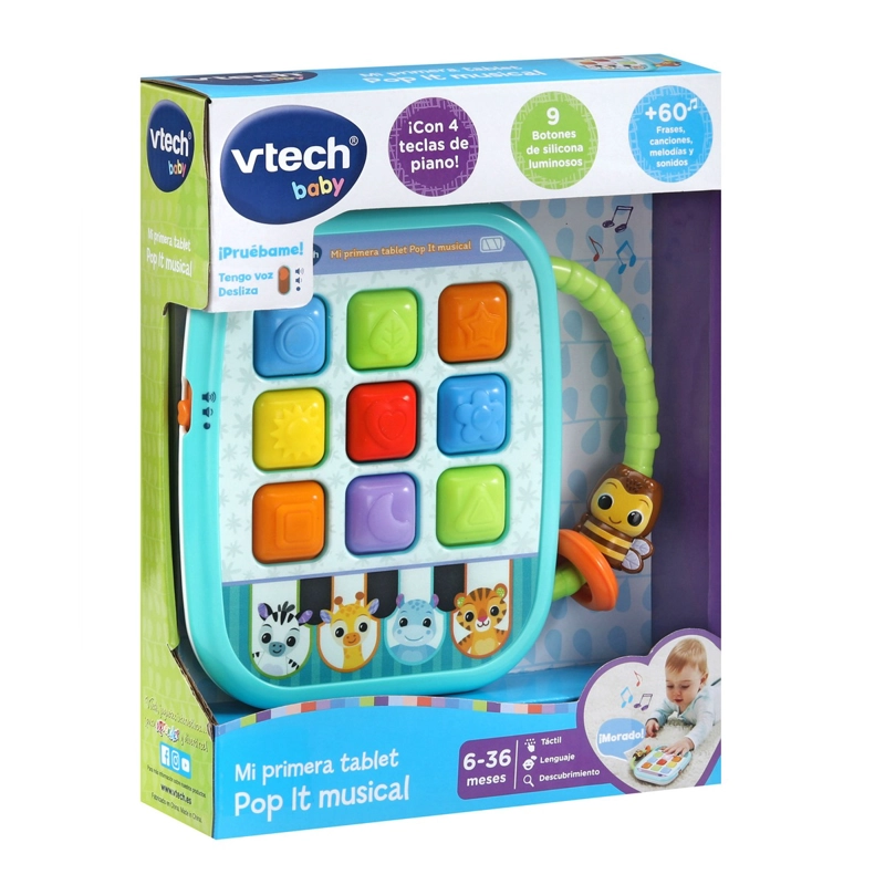 TABLET MUSICAL VTECH PARA BEBE  CON LUCES Y SONIDOS - 3
