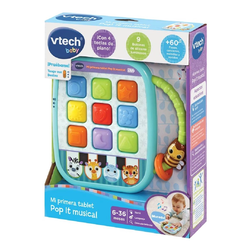 TABLET MUSICAL VTECH PARA BEBE  CON LUCES Y SONIDOS - 6