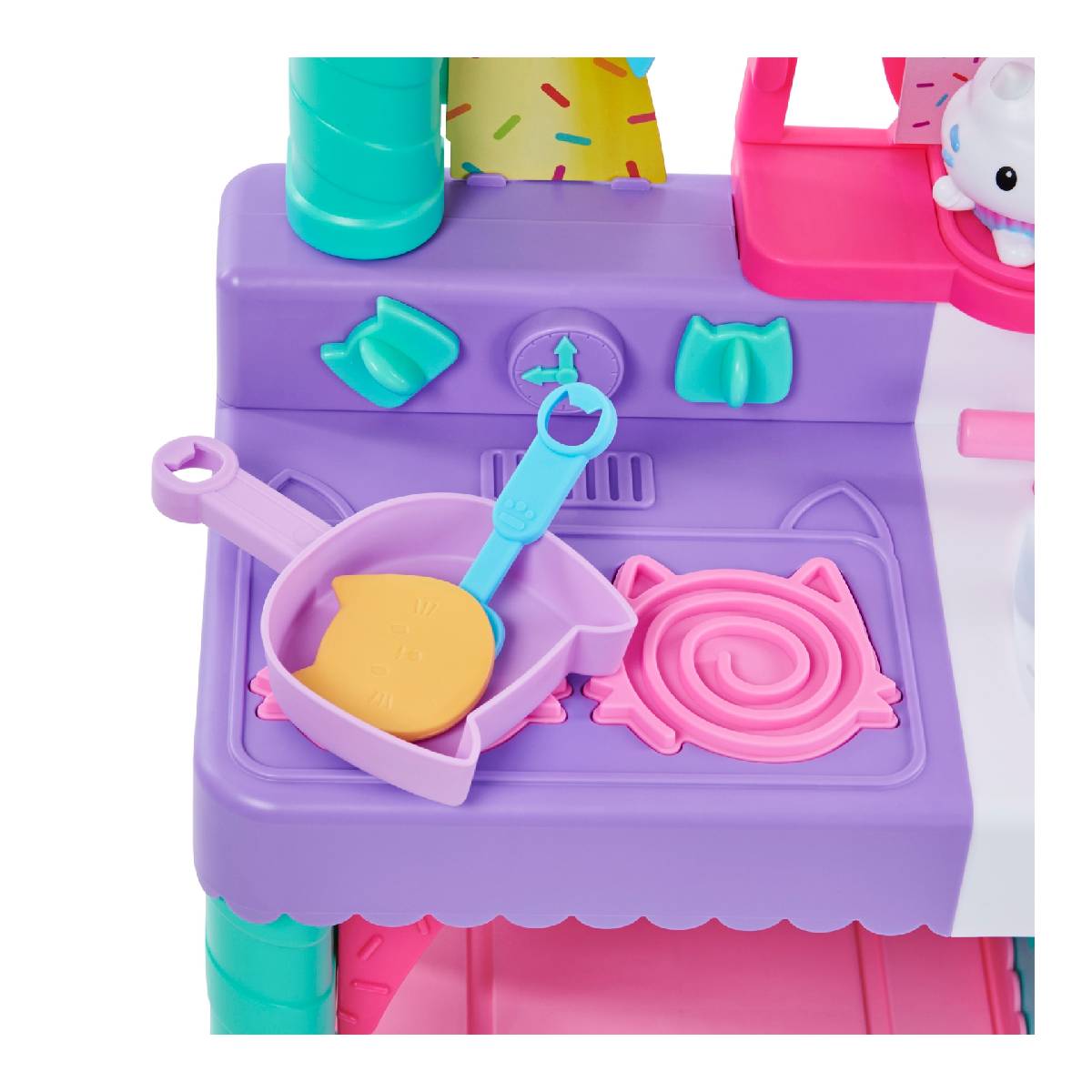 JUGUETE ANSALDO GABBY COCINA PARA CREAR CON CAKEY CON SONIDO Y ACCESORIOS - 5