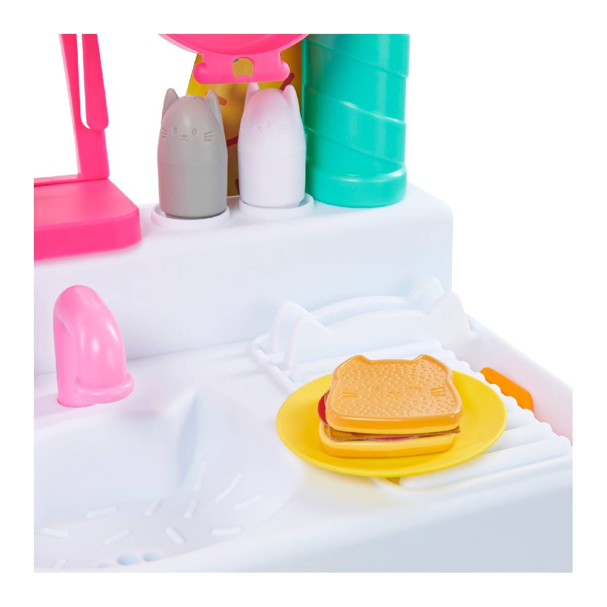 JUGUETE ANSALDO GABBY COCINA PARA CREAR CON CAKEY CON SONIDO Y ACCESORIOS - 6