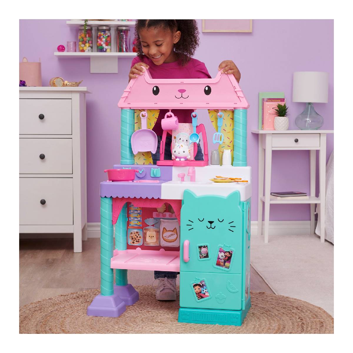 JUGUETE ANSALDO GABBY COCINA PARA CREAR CON CAKEY CON SONIDO Y ACCESORIOS - 7