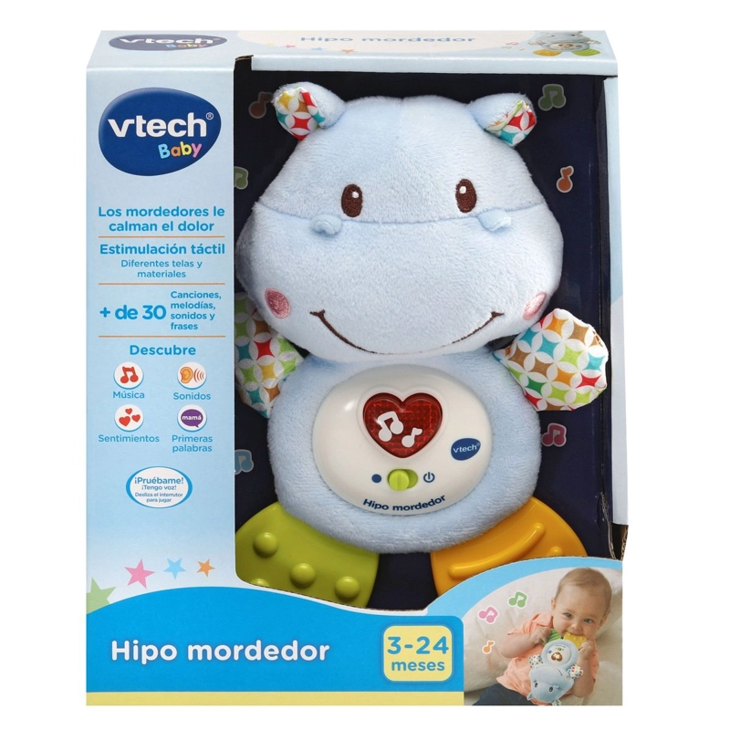 SONAJERO PELUCHE VTECH HIPO MORDEDOR PARA BEBE - 3