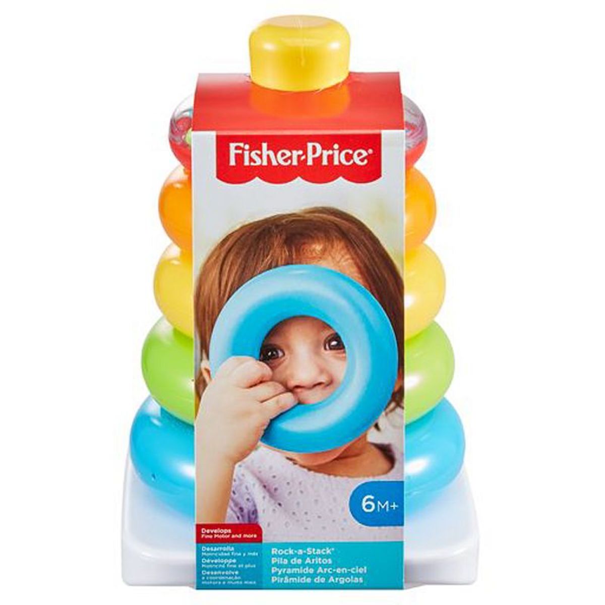 JUGUETE DIDACTICO FISHER PRICE APILABLE CLASICO PARA BEBE - 5