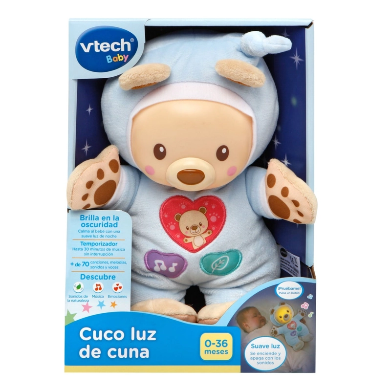 CUCO LUZ DE CUNA VTECH PARA BEBE  MELODIAS RELAJANTES - 2