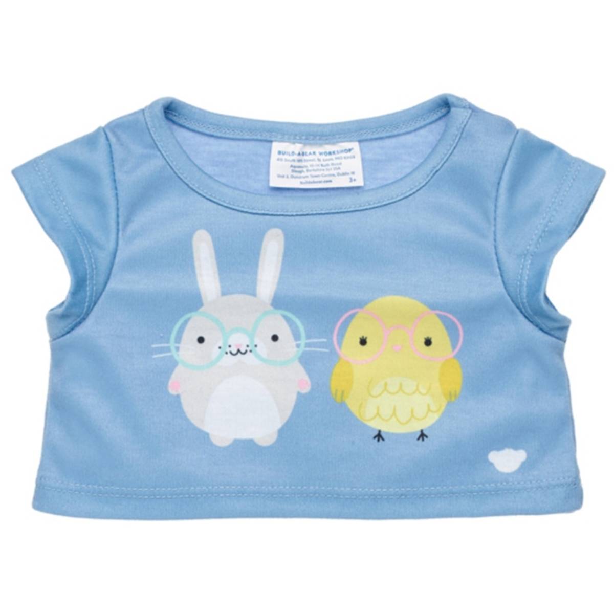 POLERA BUILD A BEAR MORADA CONEJO Y POLLITO CLASICA - 2