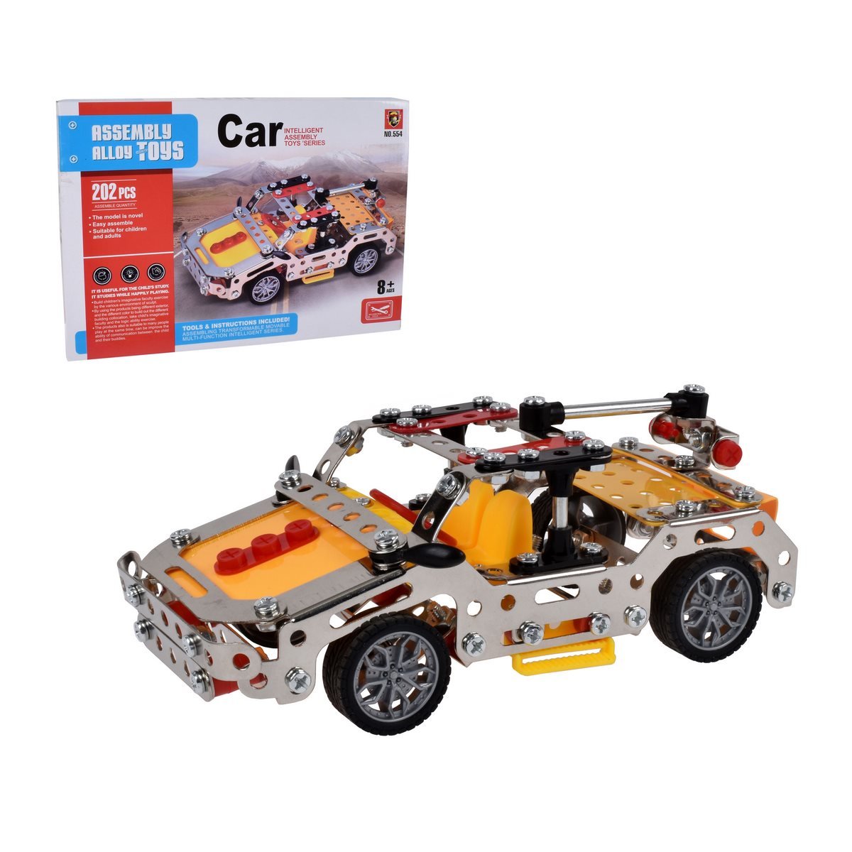 MECANO METALICO ANSALDO 202 PIEZAS CAMIONETA CONSTRUCCION - 1