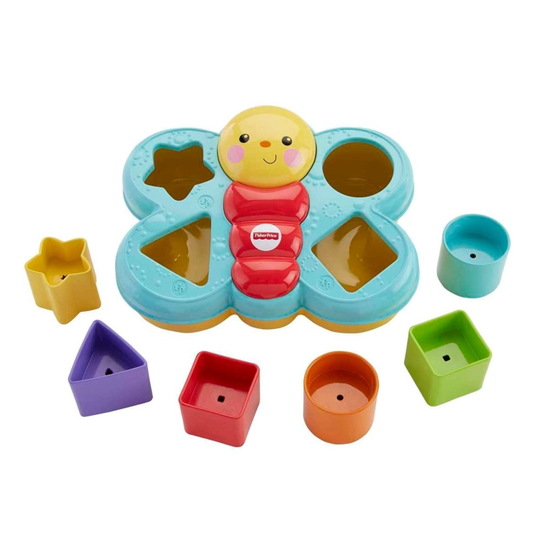 JUGUETE DIDACTICO FISHER PRICE MARIPOSA BLOQUES PARA BEBE - 3