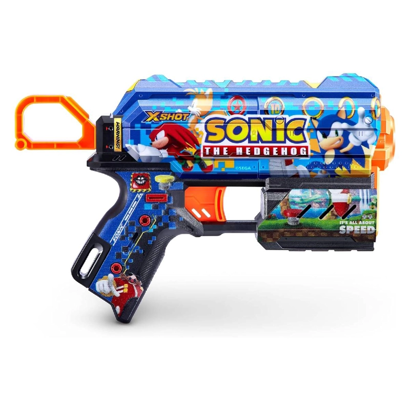 LANZADOR DARDOS X SHOT MEGA SONIC CON 8 DARDOS - 5