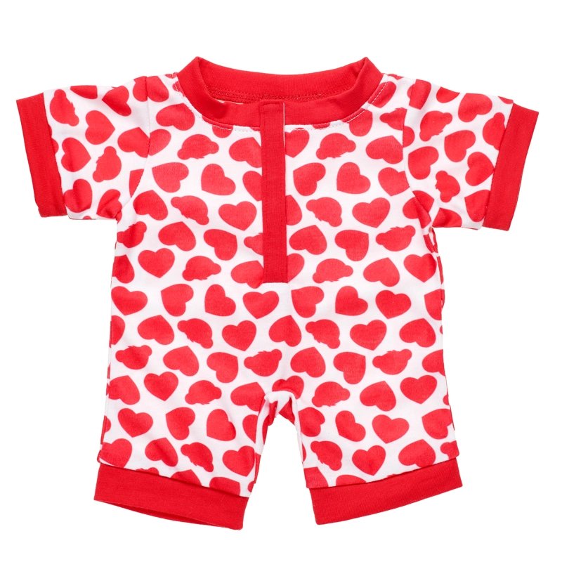 PIJAMA BUILD A BEAR CORAZONES PARA PELUCHE