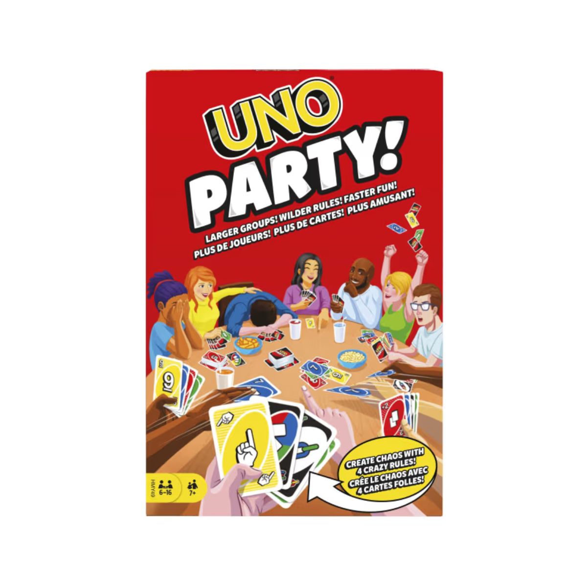 JUEGO DE CARTAS GAMES UNO PARTY 6 A 16 JUGADORES - 1