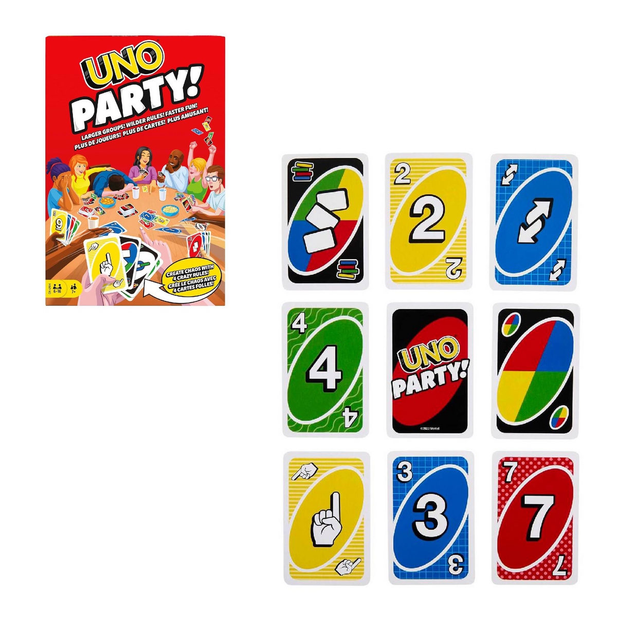 JUEGO DE CARTAS GAMES UNO PARTY 6 A 16 JUGADORES - 3