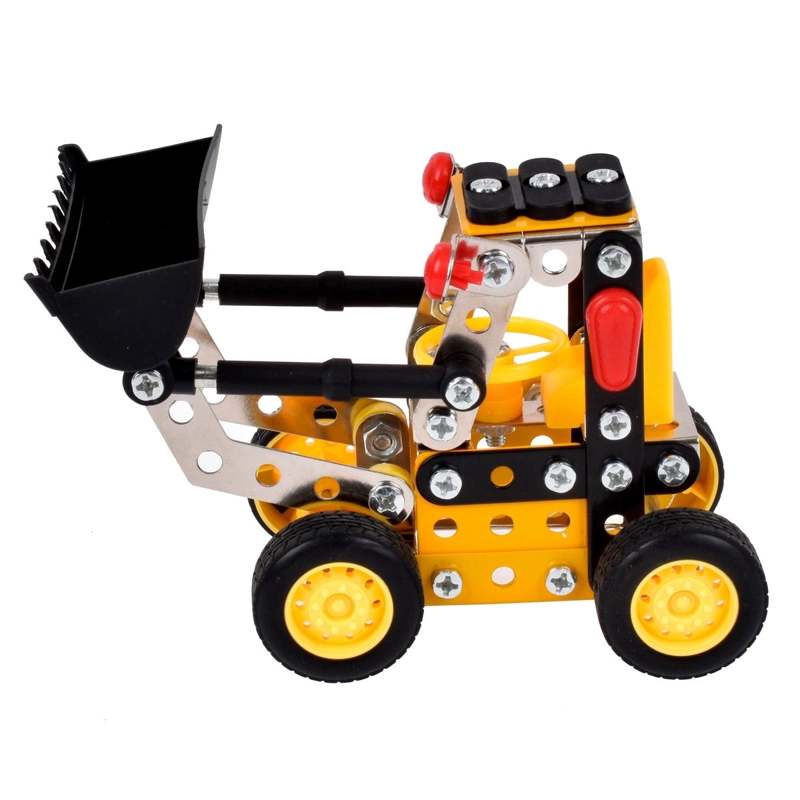 JUGUETE ANSALDO MECANO METALICO CARGADOR FRONTAL 129 PIEZAS - 2