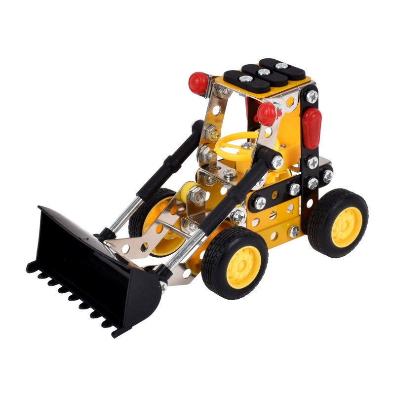 JUGUETE ANSALDO MECANO METALICO CARGADOR FRONTAL 129 PIEZAS - 5