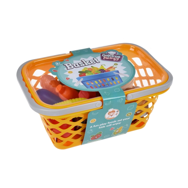 CANASTO CON FRUTAS Y ALIMENTOS - NARANJA - 3