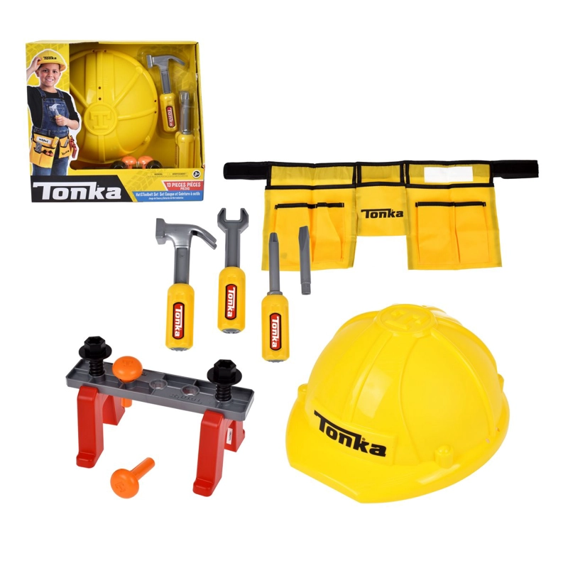 PLAYSET HERRAMIENTAS TONKA CINTURON Y CASCO DE SEGURIDAD - 1
