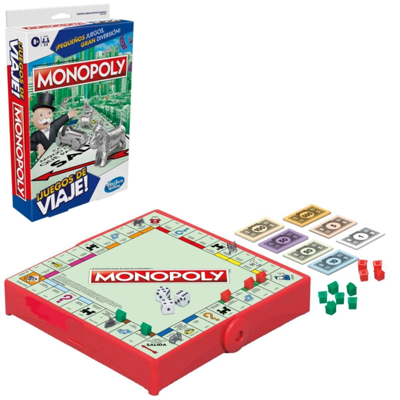 JUEGO DE MESA MONOPOLY CLASICO EDICION PORTATIL - 1