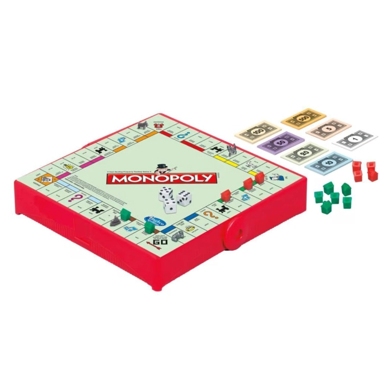 JUEGO DE MESA MONOPOLY CLASICO EDICION PORTATIL - 2