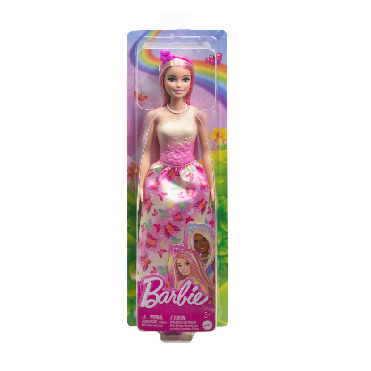 MUÑECA BARBIE FANTASIA VESTIDOS DE ENSUEÑO - PELO ROSA - 5