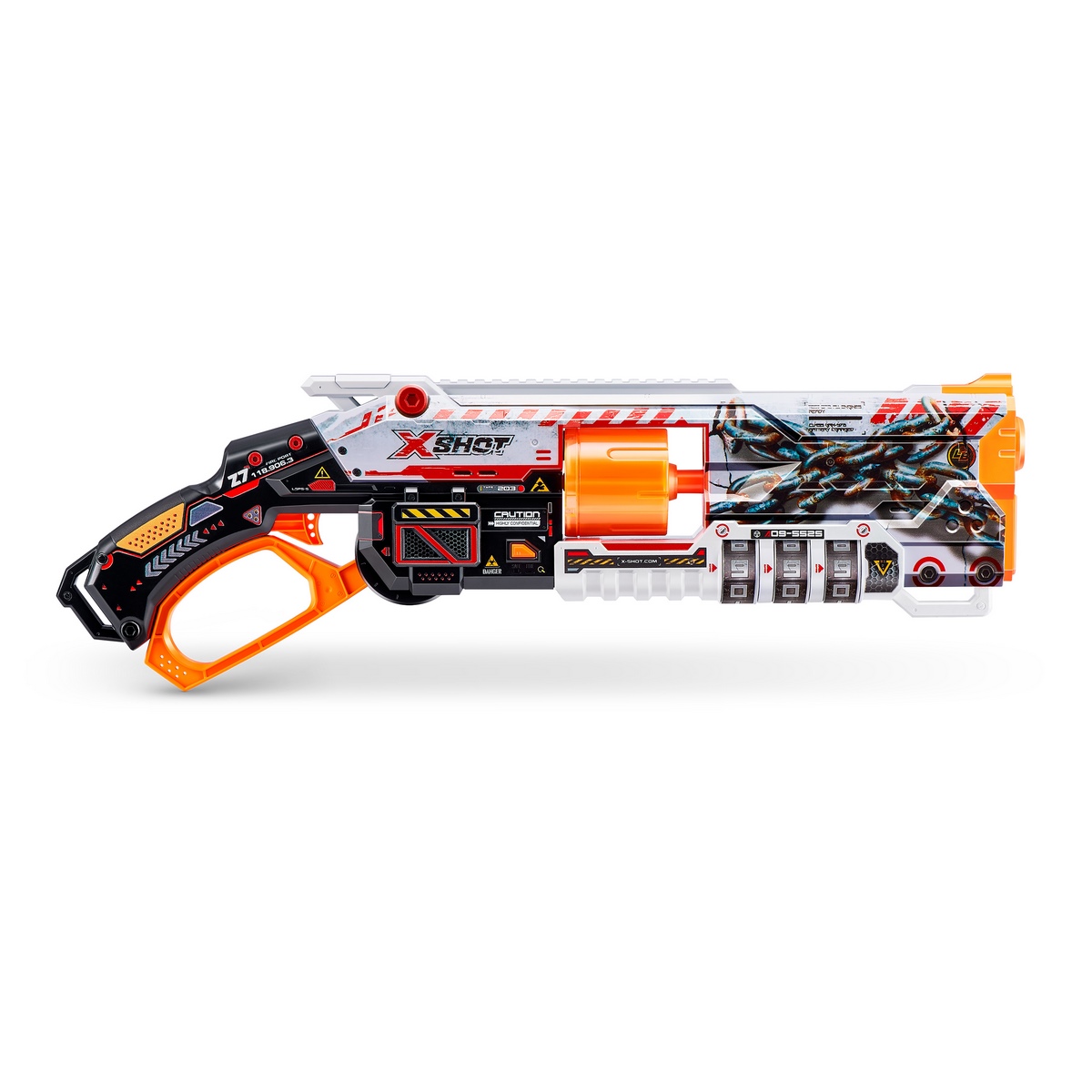 LANZADOR DE DARDOS X SHOT MENACE SKINS 16 DARDOS - 1