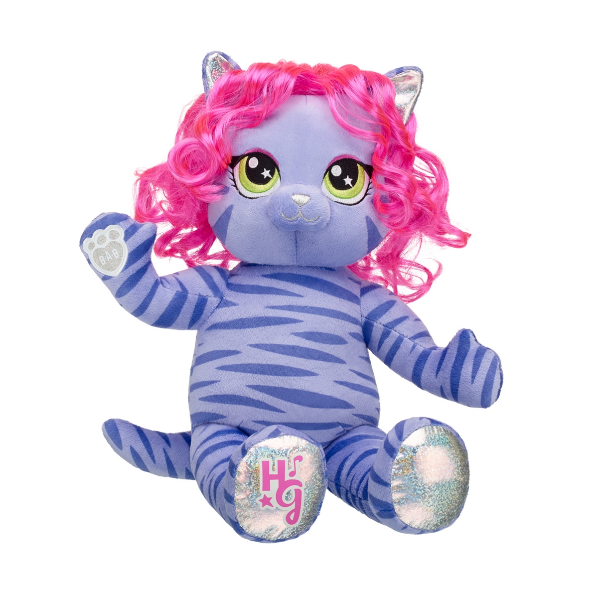 PELUCHE BUILD A BEAR TEEGAN TIGRE MORADO HONEY GIRLS - 1
