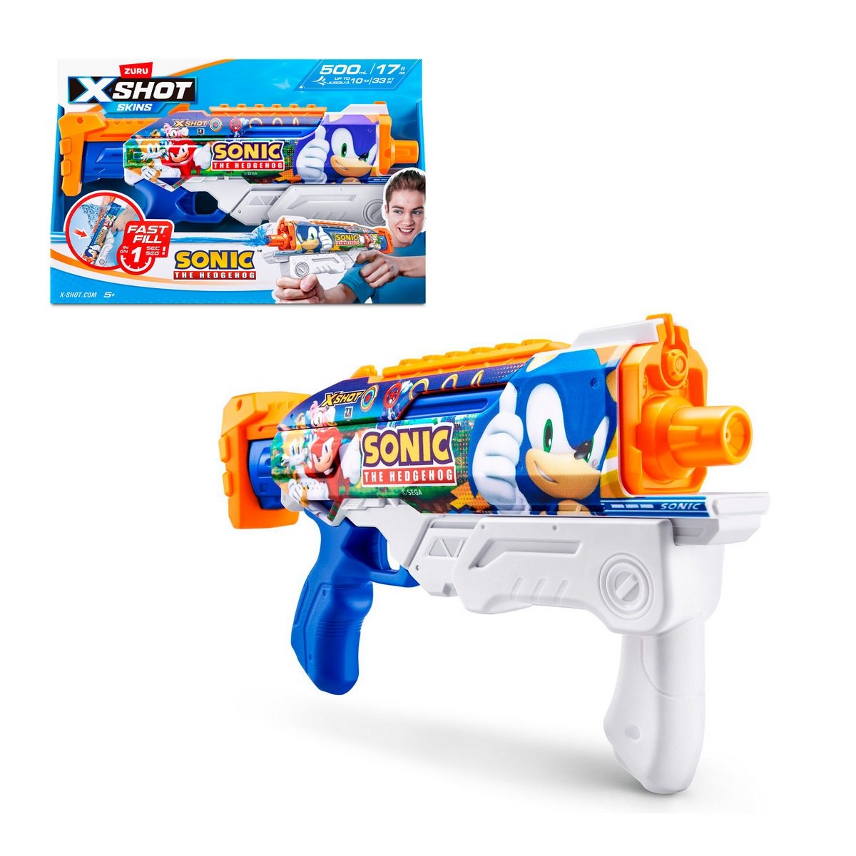 LANZADOR DE AGUA X SHOT 500 ML LLENADO RAPIDO - SONIC - 1