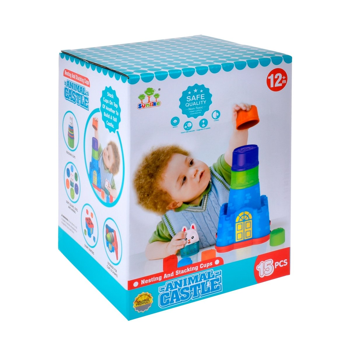 CASTILLO ACTIVIDADES 4 EN 1 ARMABLE 58 CMS CON 15 PIEZAS - 3
