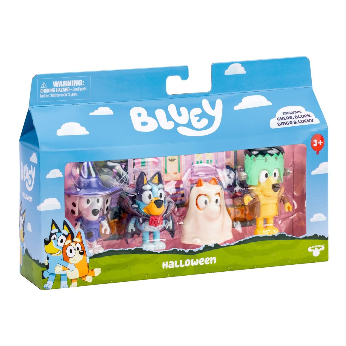 FIGURAS DE ACCION BLUEY SET 4 PERSONAJES FAMILIA HALLOWEEN - 2