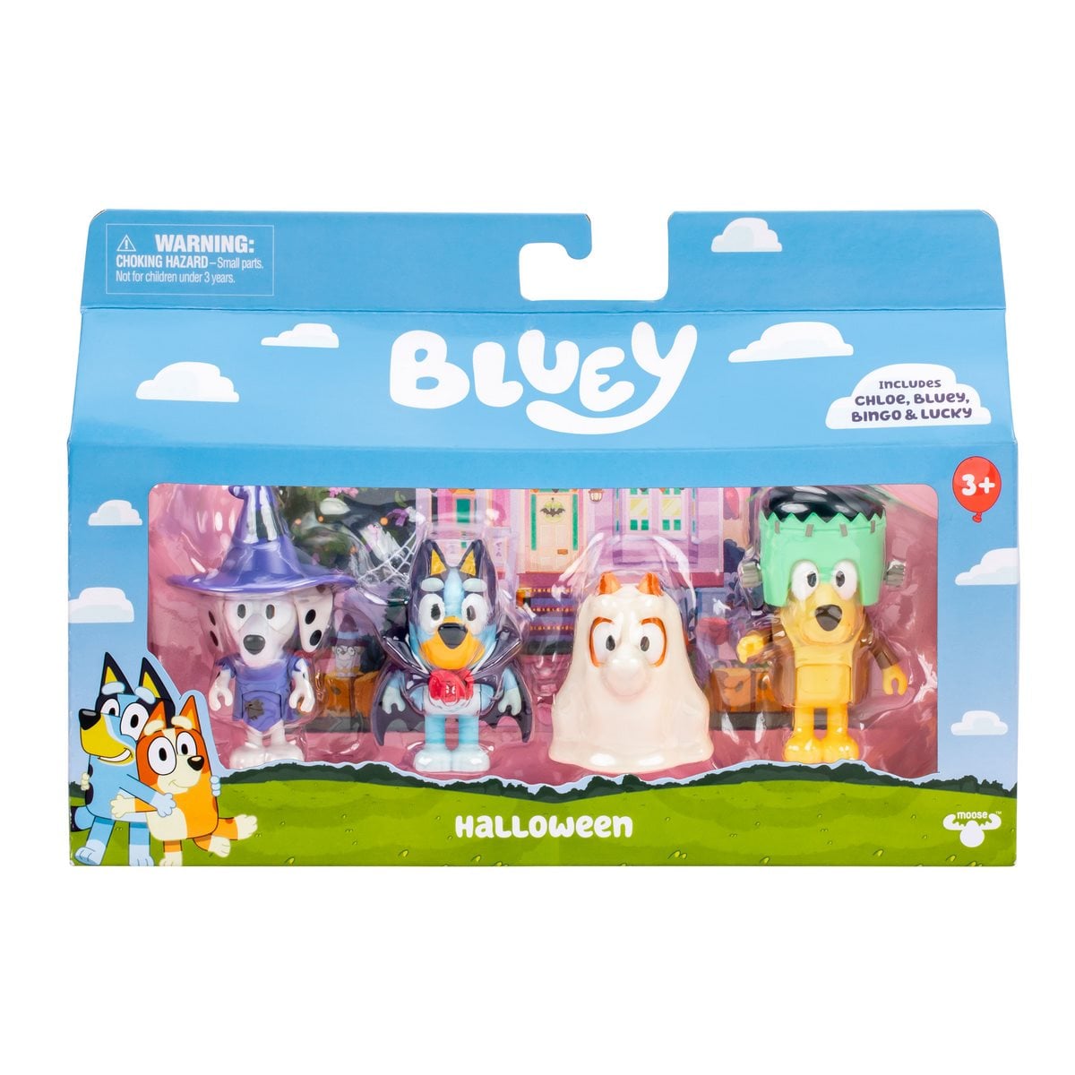 FIGURAS DE ACCION BLUEY SET 4 PERSONAJES FAMILIA HALLOWEEN - 3