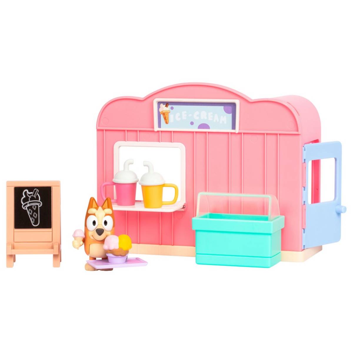 PLAYSET MINI BLUEY HELADERIA CON FIGURA DE BINGO - 1