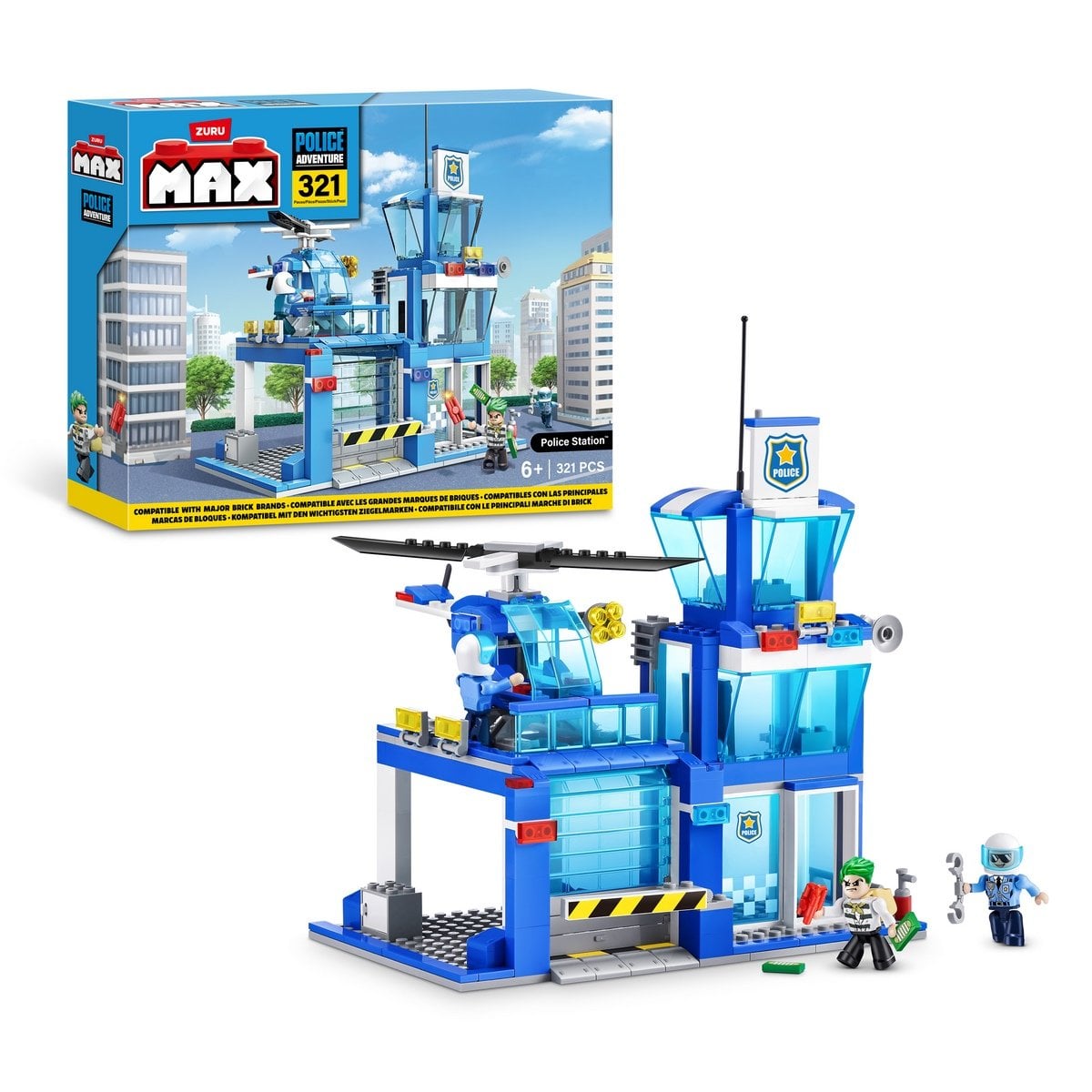 BLOQUES MAX ESTACION DE POLICIA 321 PIEZAS - 1