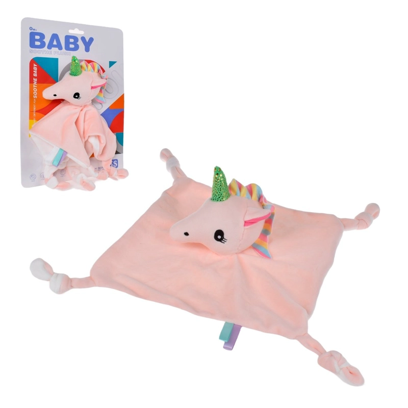 TUTO CONEJO DE PLUSH BLANCO CON SONAJERO - UNICORNIO - 1
