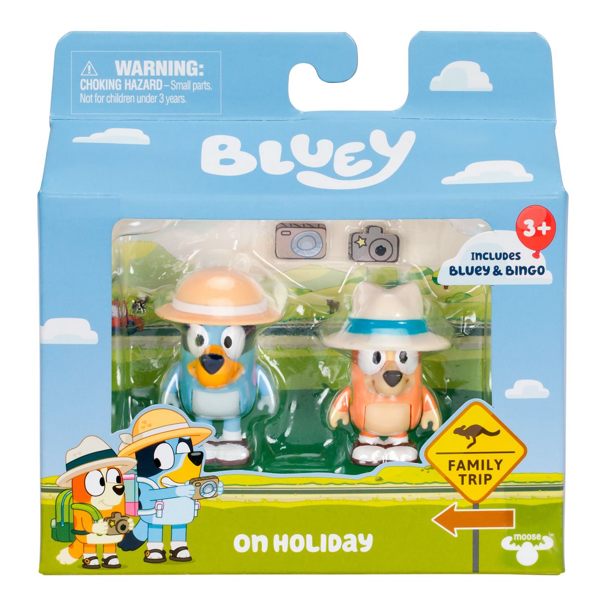 FIGURAS DE ACCION BLUEY PACK 2 PERSONAJES VACACIONES - 3