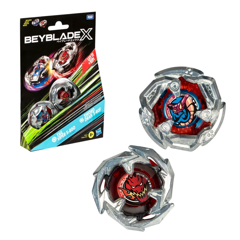 PISTAS Y PLAYSETS BEYBLADE PACK DOBLE TAIL VIPER Y SWORD - 1