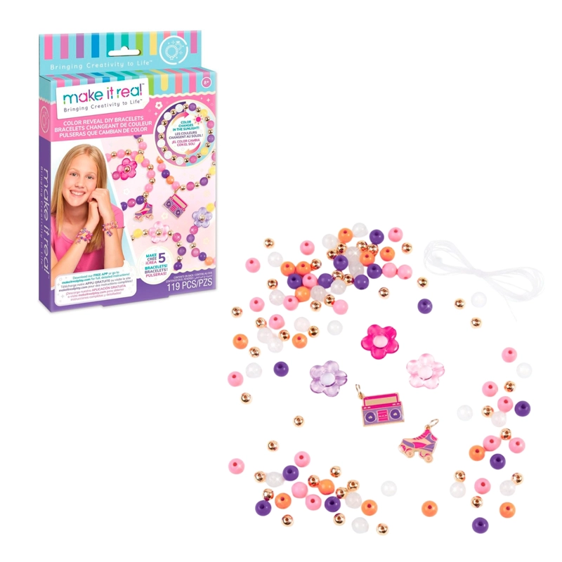 JUGUETE ANSALDO MULTICOLOR COLOR REVEAL DIY BRACELETS MAKE IT REAL - 1