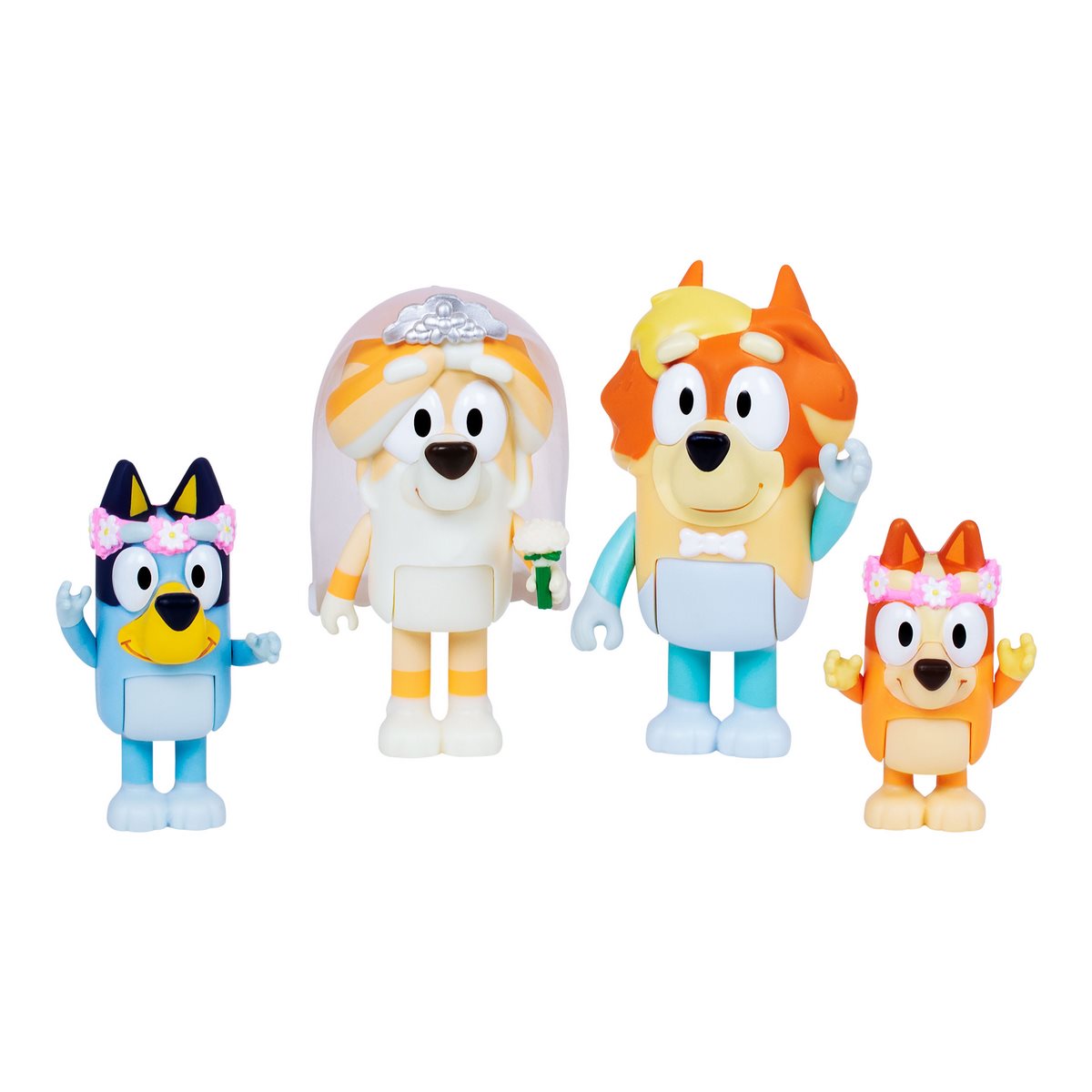 FIGURAS DE ACCION BLUEY SET 4 PERSONAJES FAMILIA HEELER - 1