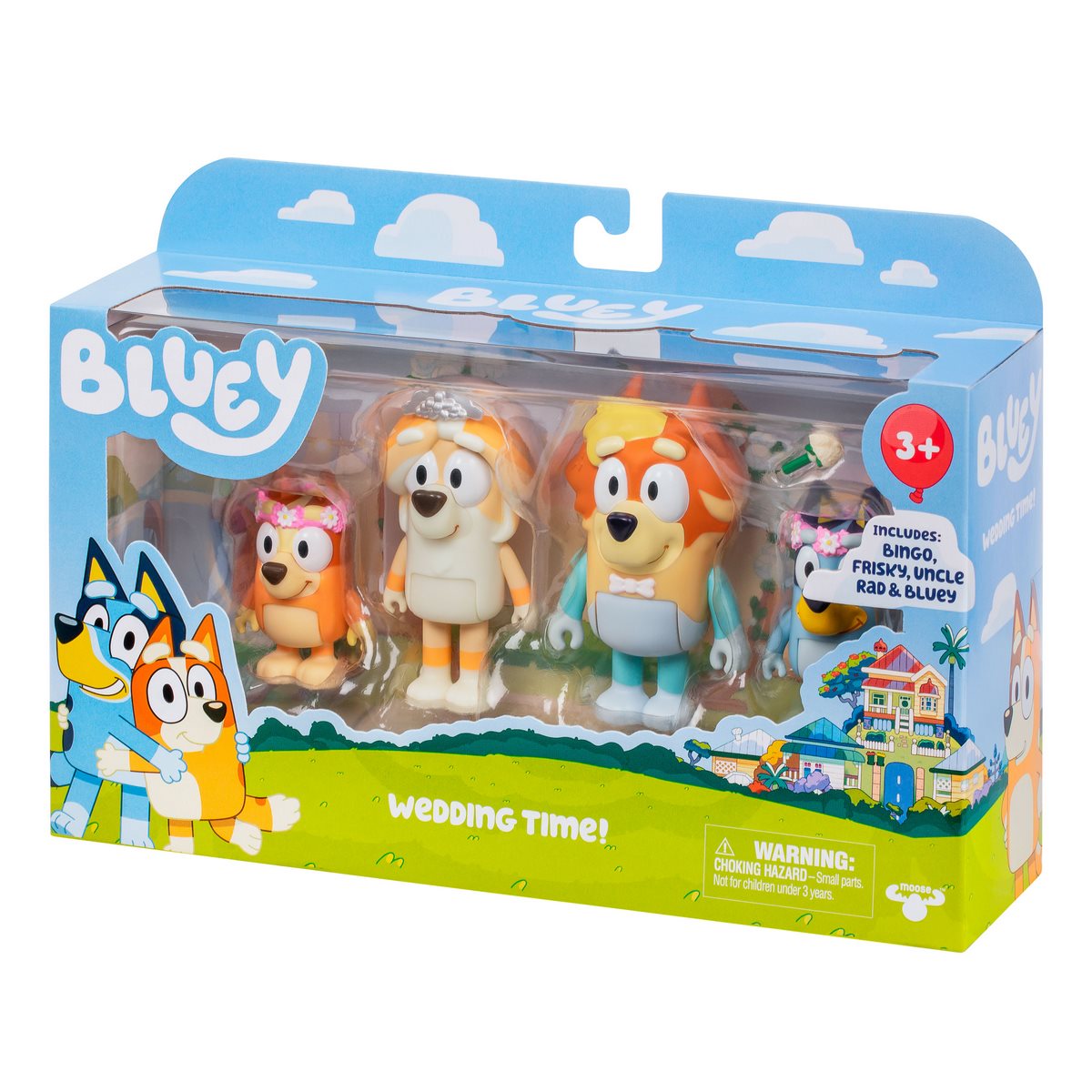 FIGURAS DE ACCION BLUEY SET 4 PERSONAJES FAMILIA HEELER - 2