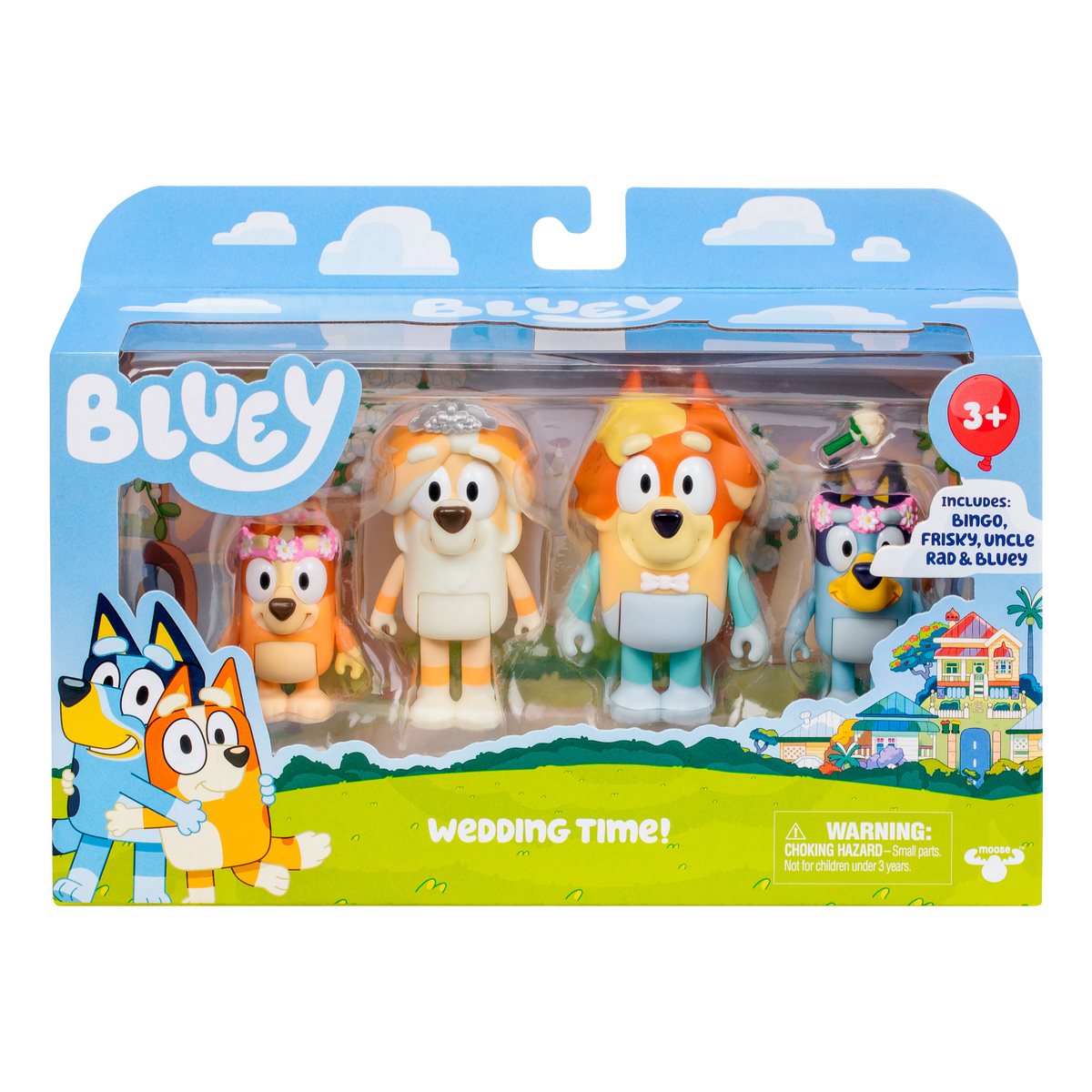 FIGURAS DE ACCION BLUEY SET 4 PERSONAJES FAMILIA HEELER - 3
