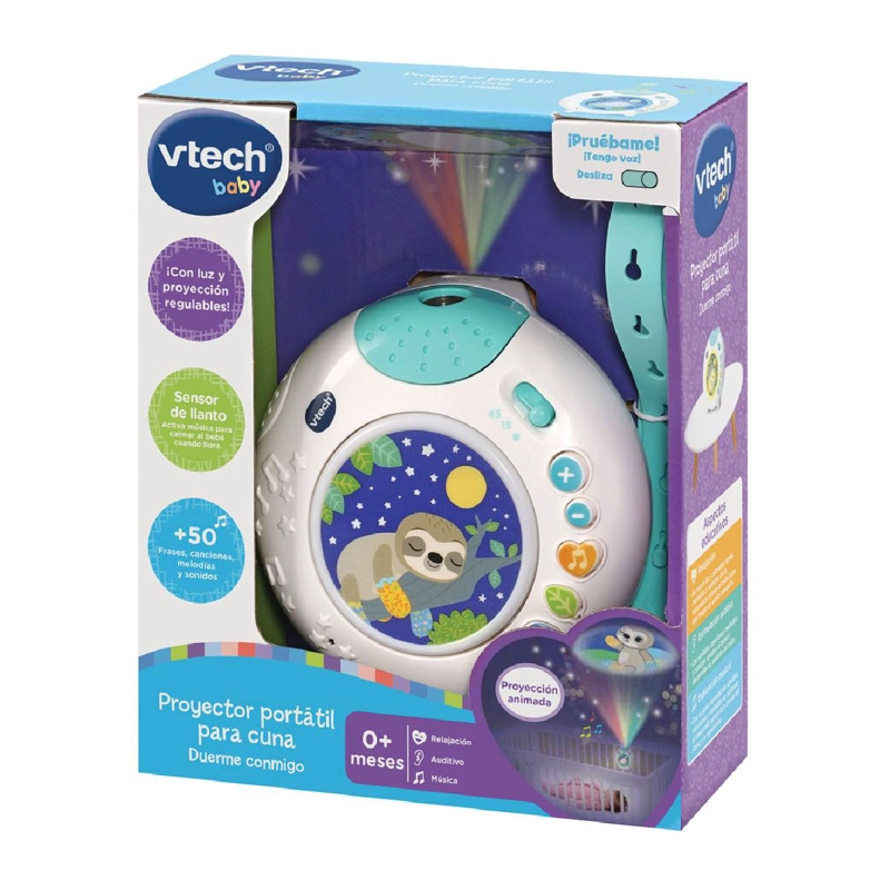PROYECTOR VTECH PORTÁTIL CUNA DUERME CONMIGO MULTICOLOR - 2