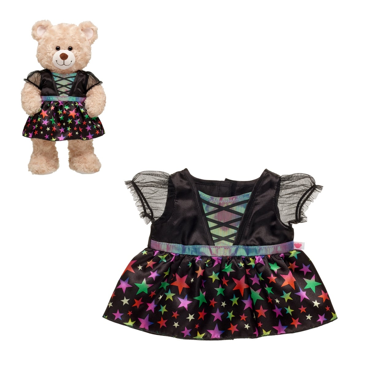 VESTIDO BRUJA NEON HALLOWEEN BUILD-A-BEAR - 1